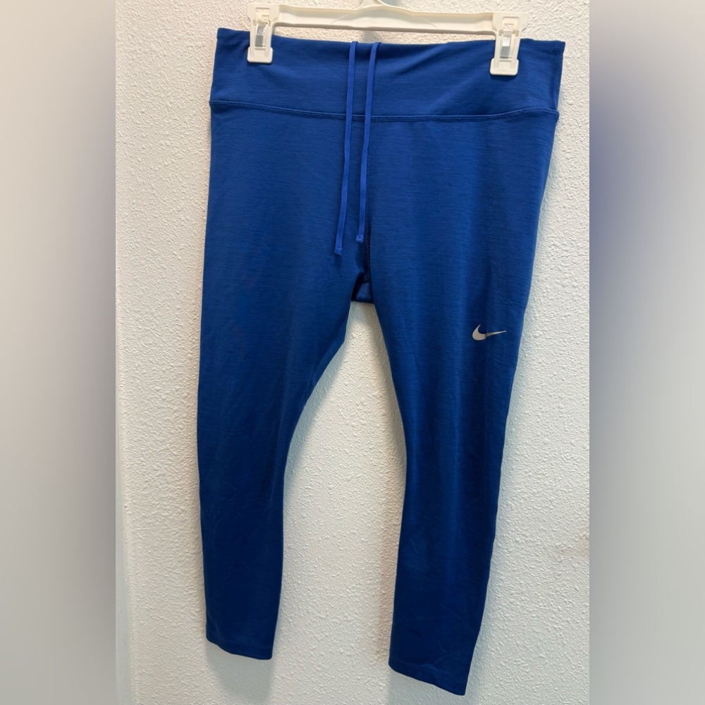 Nike Women's Run Fast Blue Cropped Legging Sz(L) - Picture 2 of 7